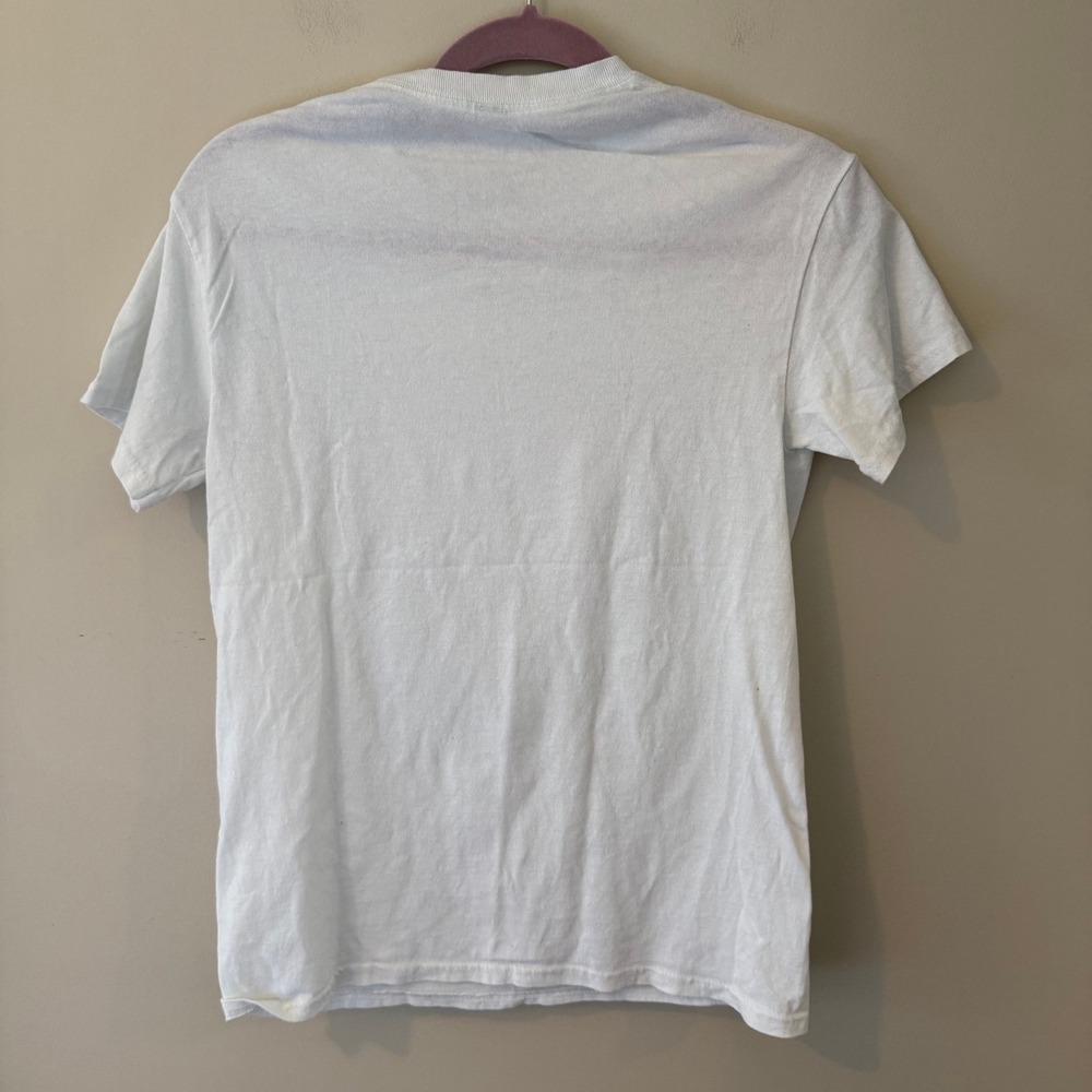 Disney Hannah Montana Miley Cyrus Graphic T-Shirt White Y2K Retro Pop‎ Star Tee - Picture 4 of 6
